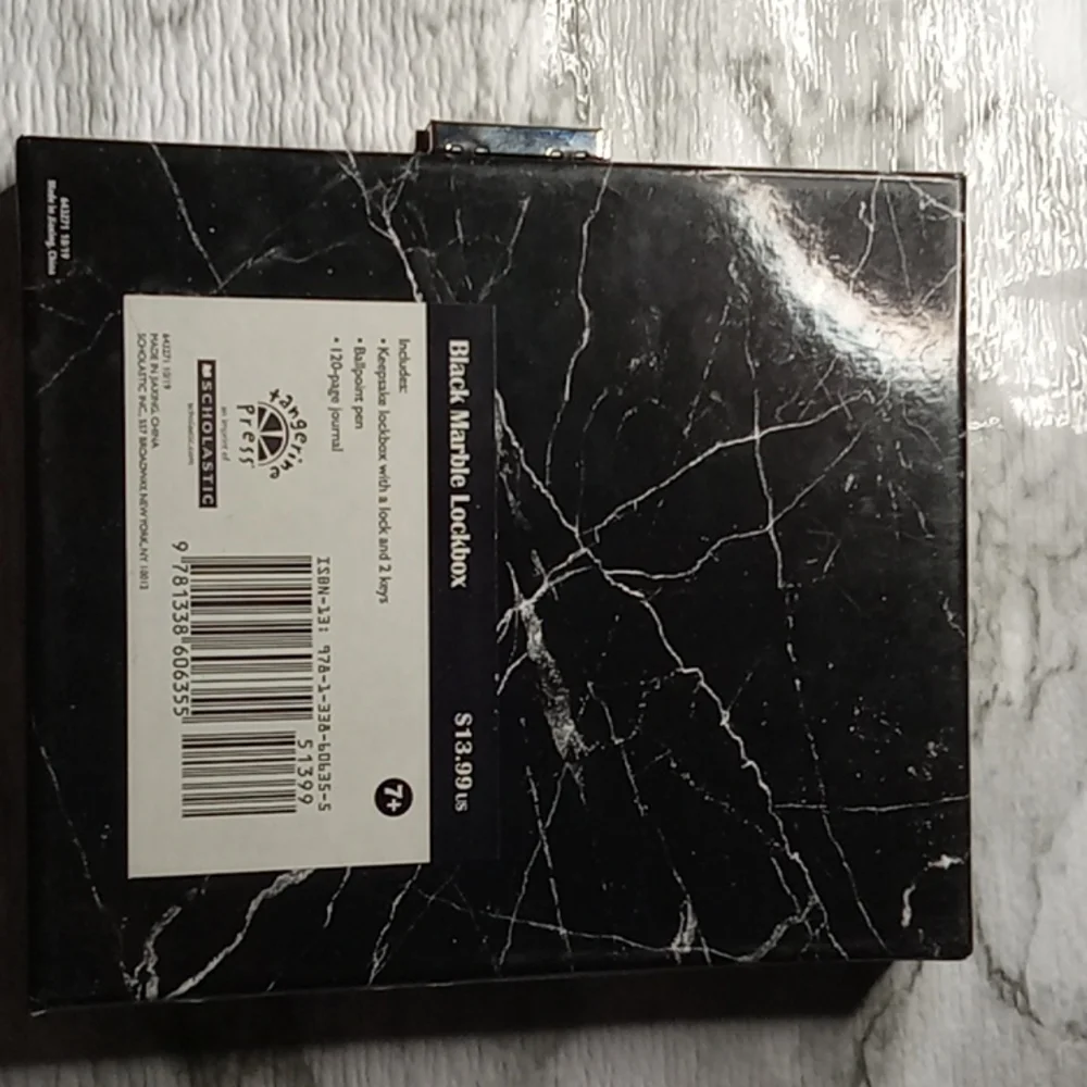 Black marble lockbox